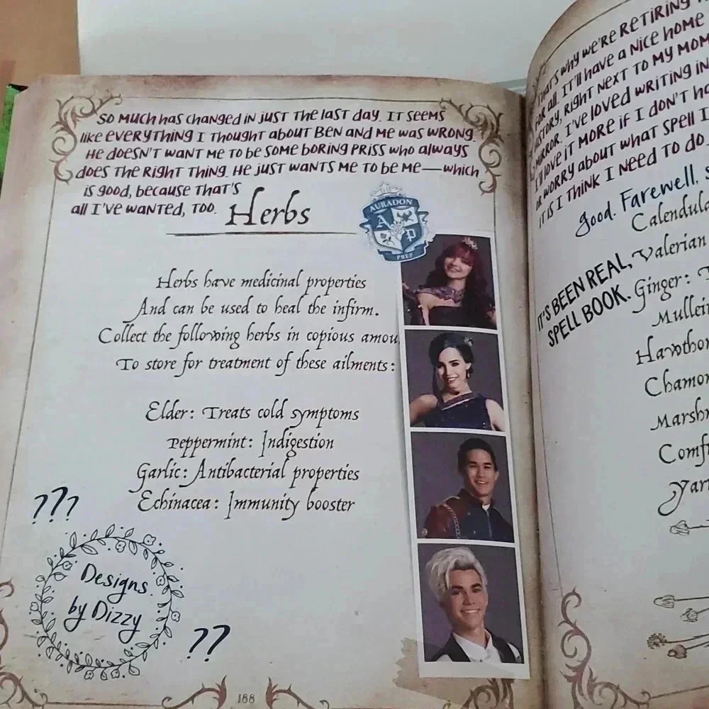 Disney book Mai's Spell Book
